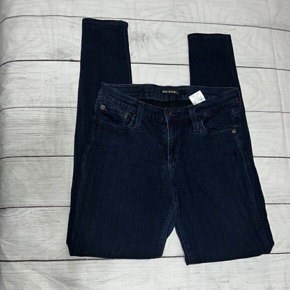 Big Star Alex Skinny Stretch Denim Jeans Dark Wash Stretch sz 27 READ - Picture 2 of 7